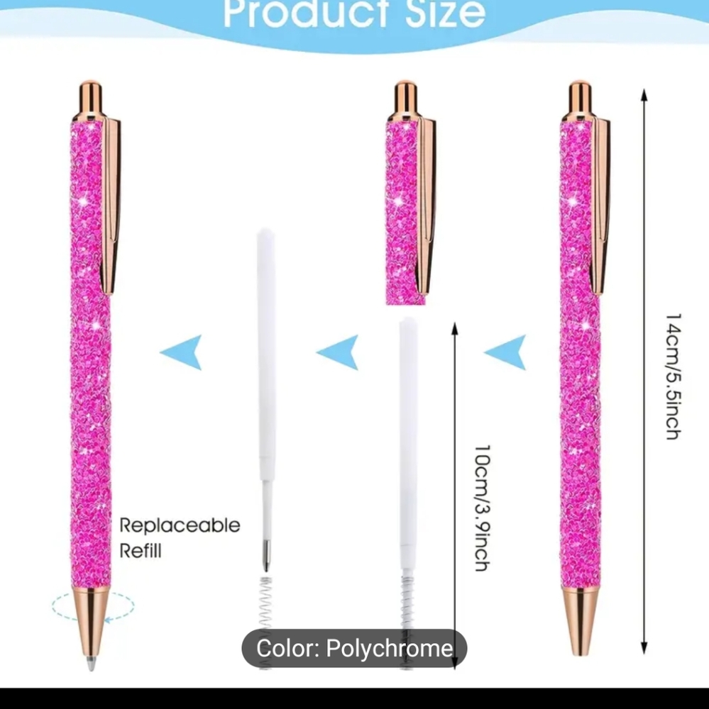 Beautiful glitter pen ** purple only** New - Picture 3 of 4